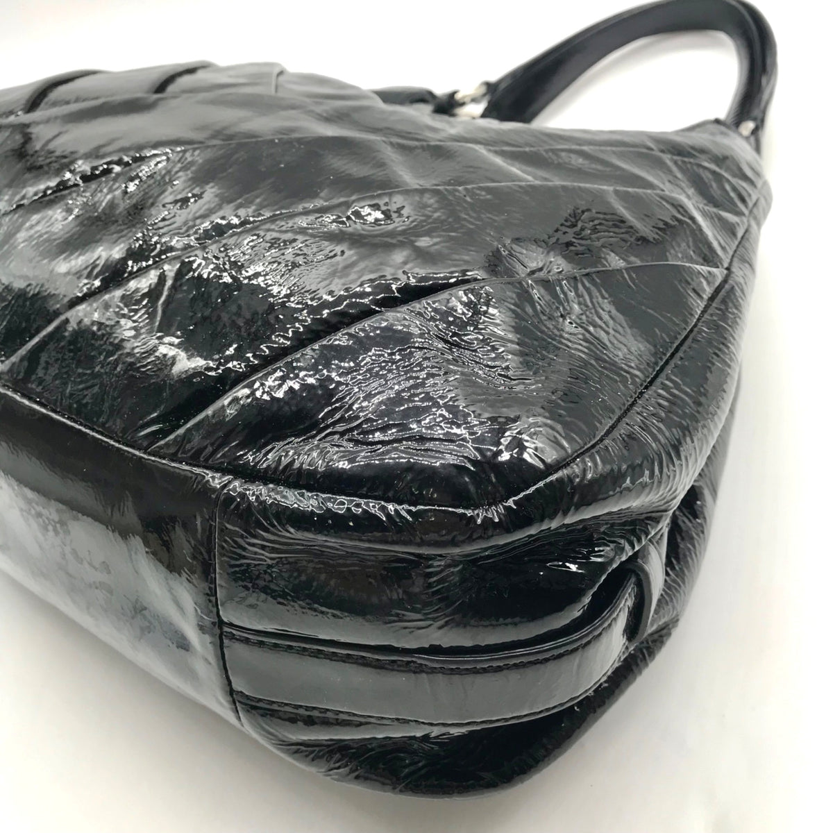 Coach Black Patent Leather Shoulder Bag-21301