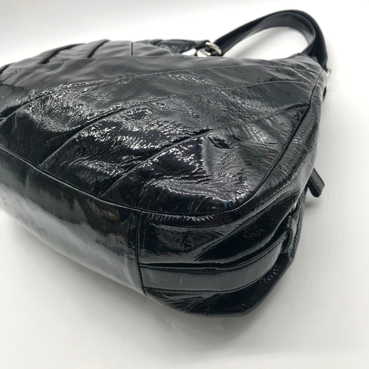 Coach Black Patent Leather Shoulder Bag-21301