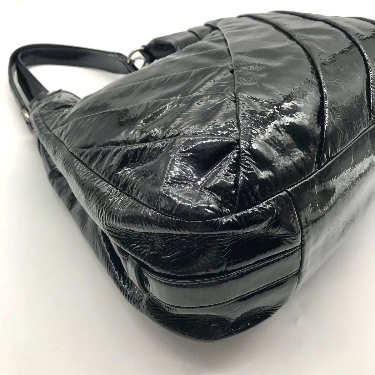 Coach Black Patent Leather Shoulder Bag-21301