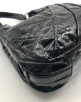 Coach Black Patent Leather Shoulder Bag-21301