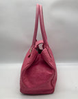 Kate Spade Pink Ostritch Leather Anisha Bexley Shoulder Bag