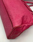 Kate Spade Pink Ostritch Leather Anisha Bexley Shoulder Bag