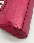 Kate Spade Pink Ostritch Leather Anisha Bexley Shoulder Bag