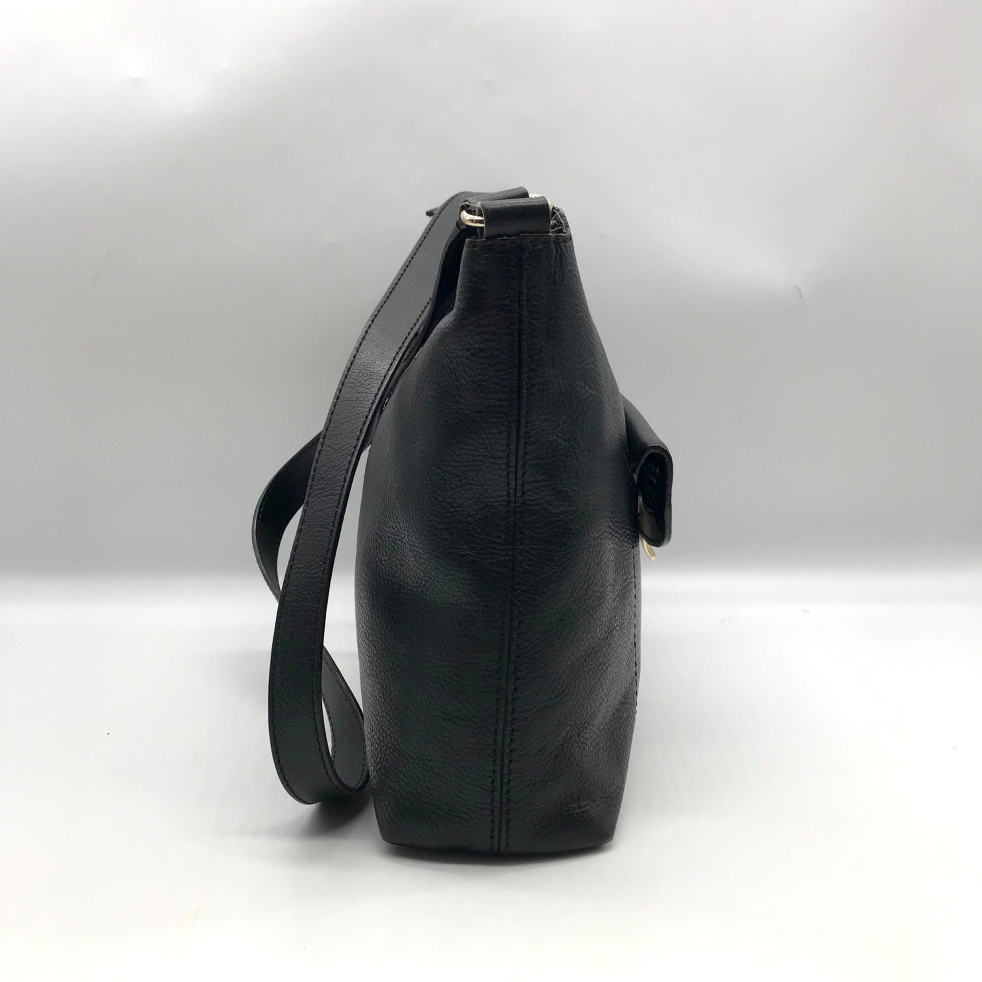 Kate Spade Black Pebbled Leather Serena Shoulder Bag