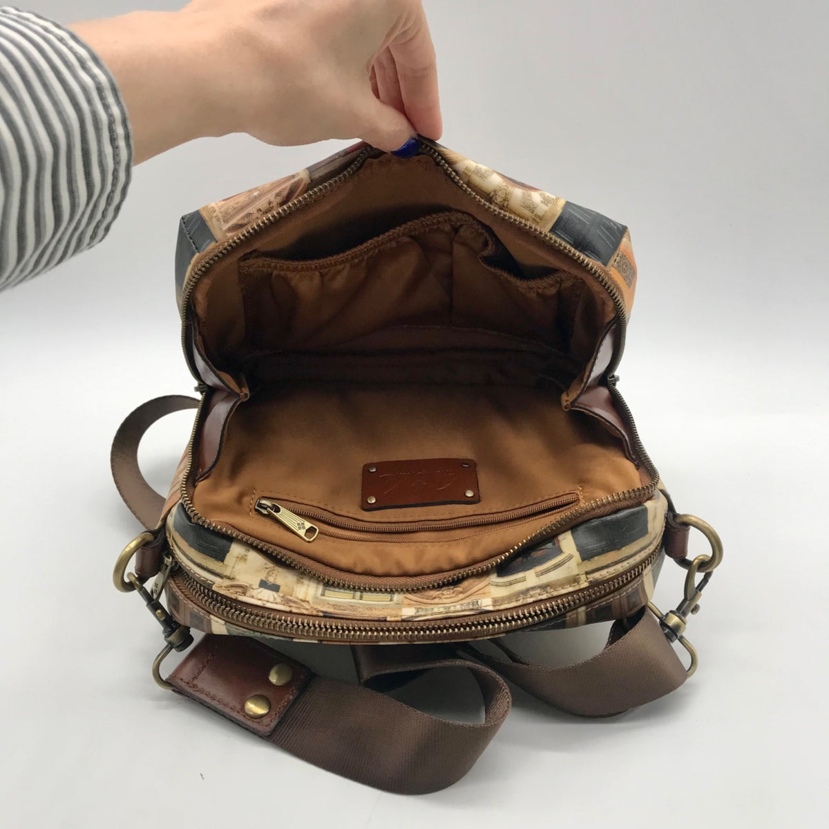 Patricia Nash Doorways To Italy Print Crossbody Bag