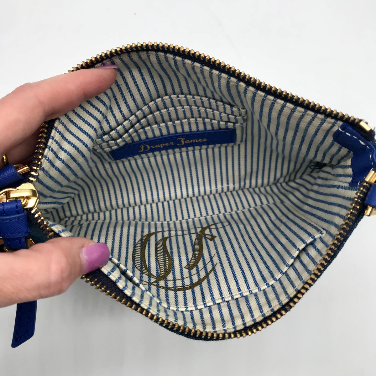 Draper James Red &amp; Blue Denim 'Go Y'all' Shoulder Bag