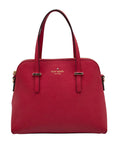 Kate Spade Red Saffiano Leather Cedar Street Maise Convertible Satchel Bag
