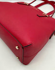 Kate Spade Red Saffiano Leather Cedar Street Maise Convertible Satchel Bag