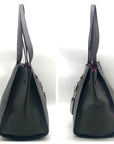 Henri Bendel The Influencer Gray Leather Tote Bag