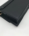 Aldo Black Embossed Trim Convertible Handbag