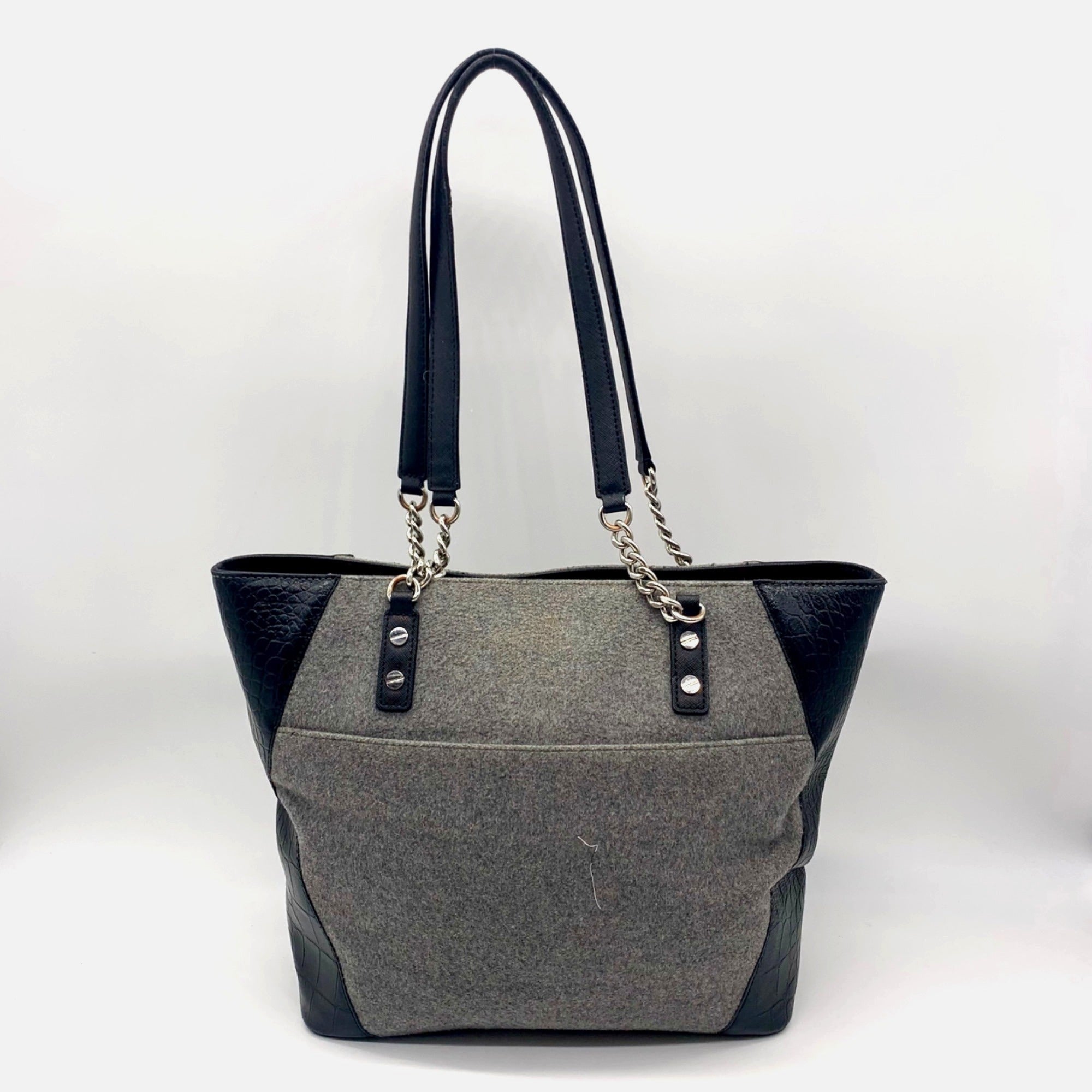 Karl Lagerfeld Black and Grey Paris Nouveau Tote Bag