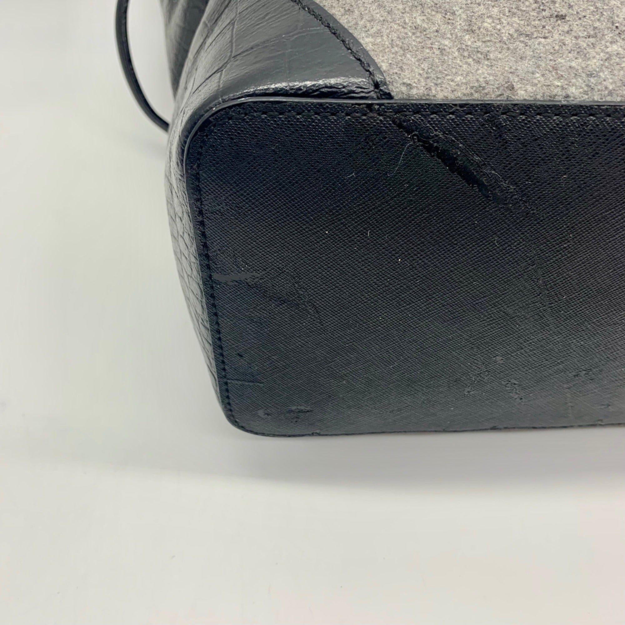 Karl Lagerfeld Black and Grey Paris Nouveau Tote Bag