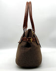 Eric Javits Brown Raffia & Embossed Leather Trim Shoulder Bag