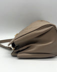 Badgley Mischka Nude Quilted Faux Leather Convertible Handbag