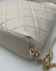 Like Dreams Ivory Quilted Convertible Shoulder Bag With Wallet