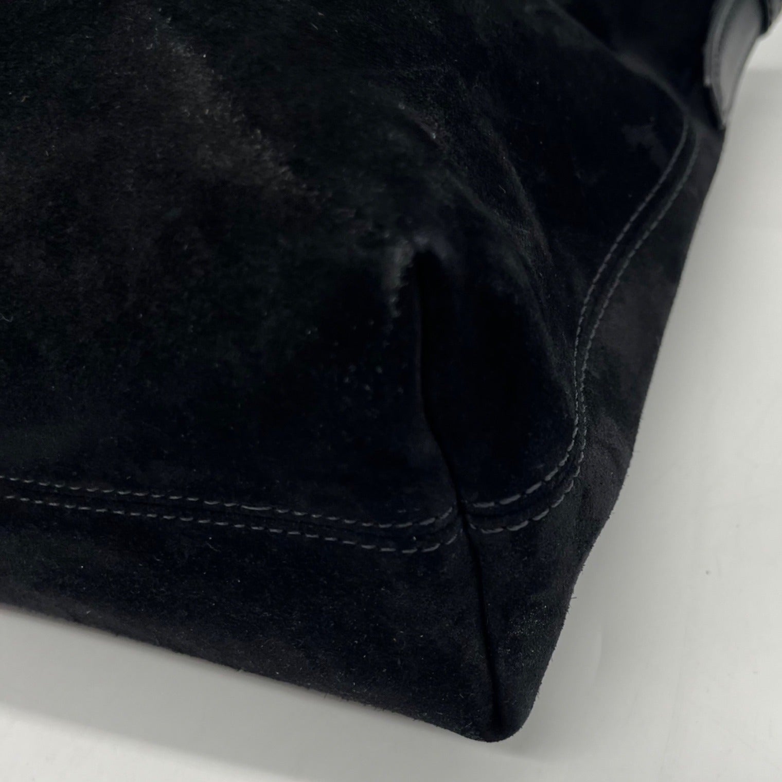 Stuart Weitzman Black Leather Shoulder Bag