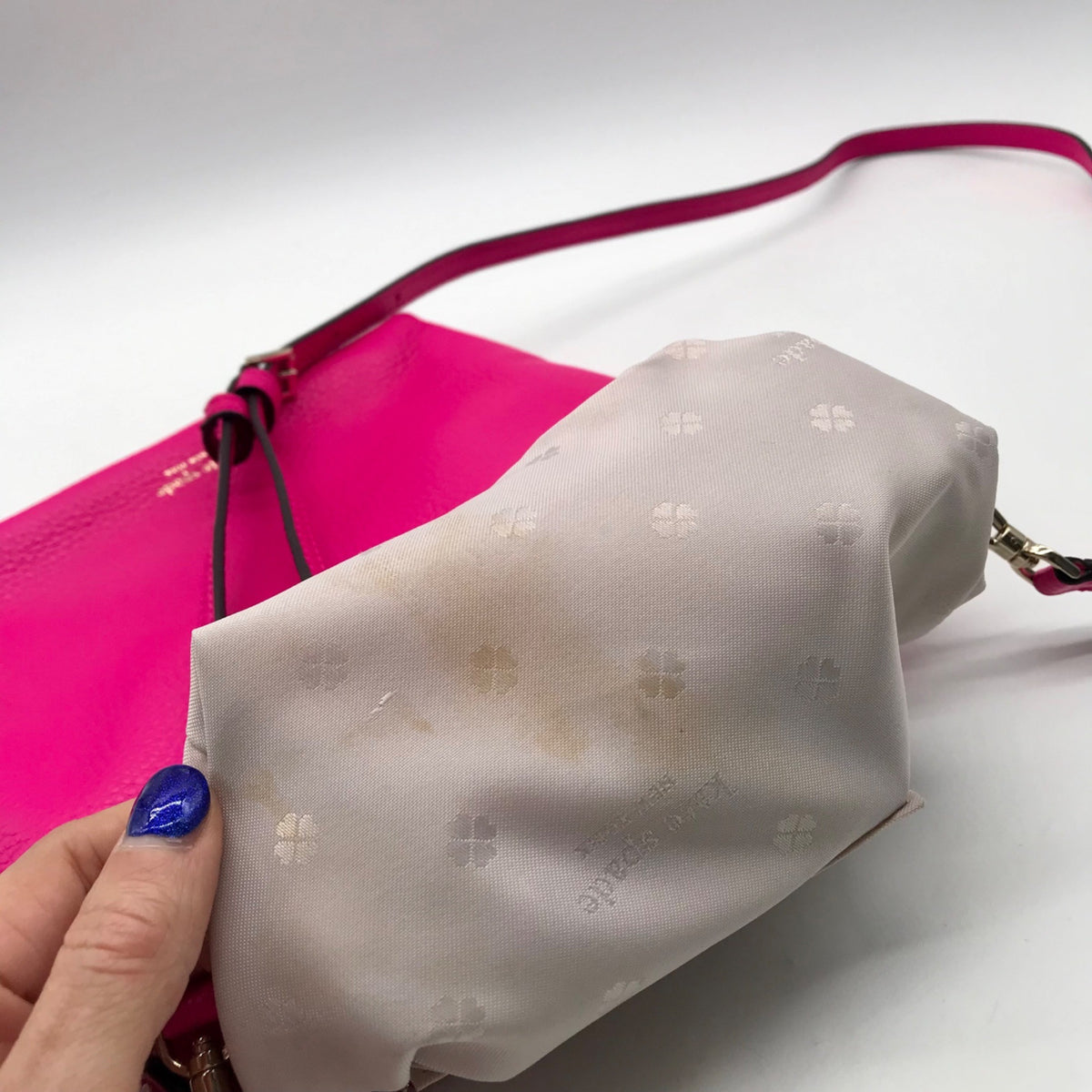 Kate Spade Hot Pink Pebbled Leather Crossbody Bag