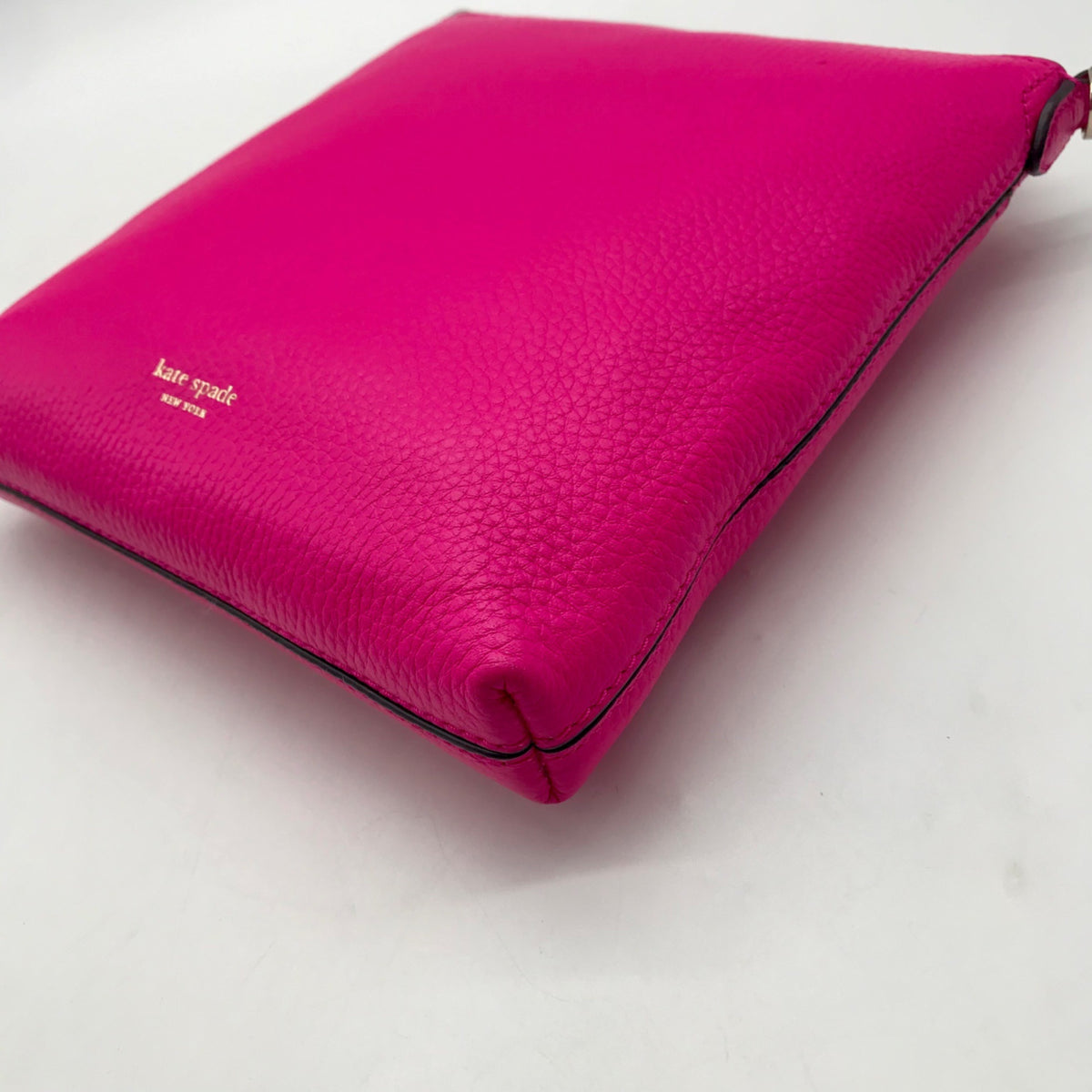 Kate Spade Hot Pink Pebbled Leather Crossbody Bag