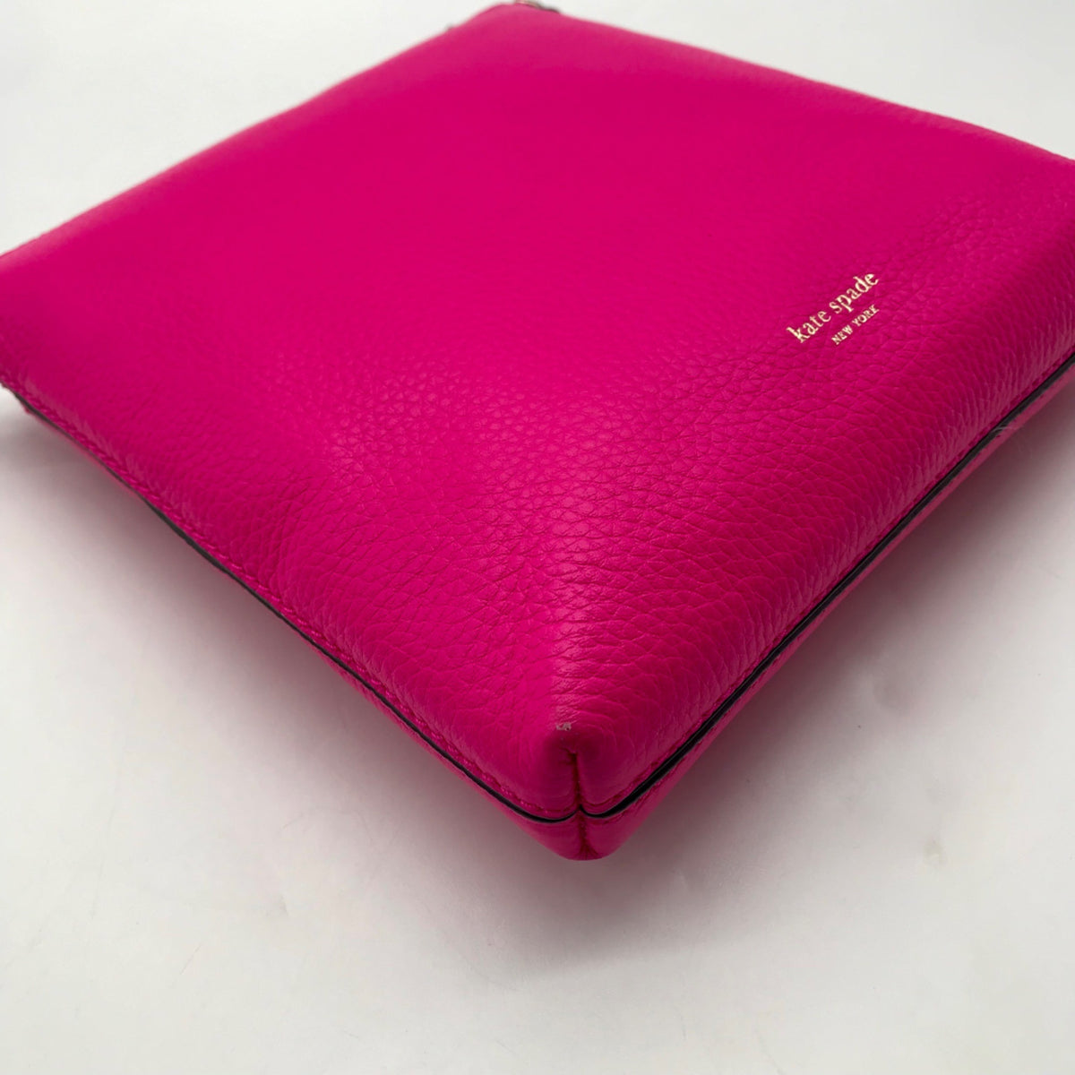 Kate Spade Hot Pink Pebbled Leather Crossbody Bag