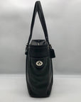 Coach Black Leather Hamptons Shoulder Bag 8E92