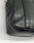 Coach Black Leather Hamptons Shoulder Bag 8E92