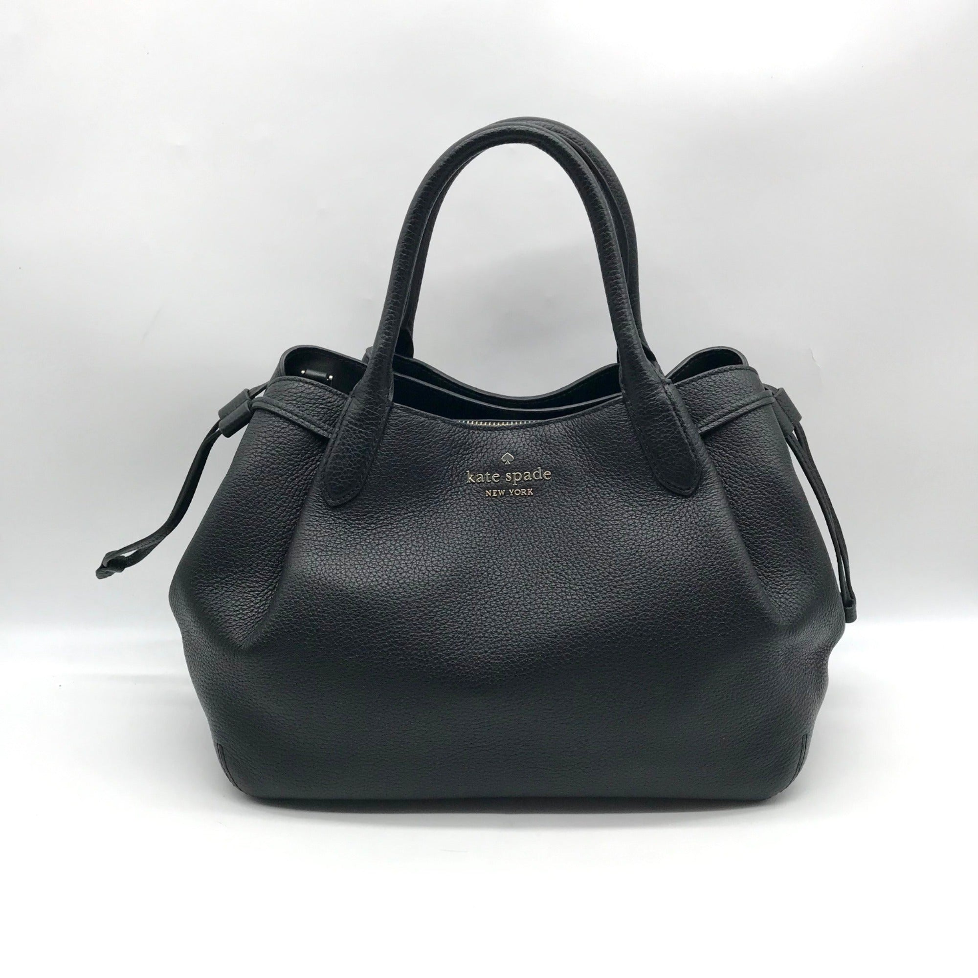 Kate Spade Black Pebbled Leather Satchel Bag