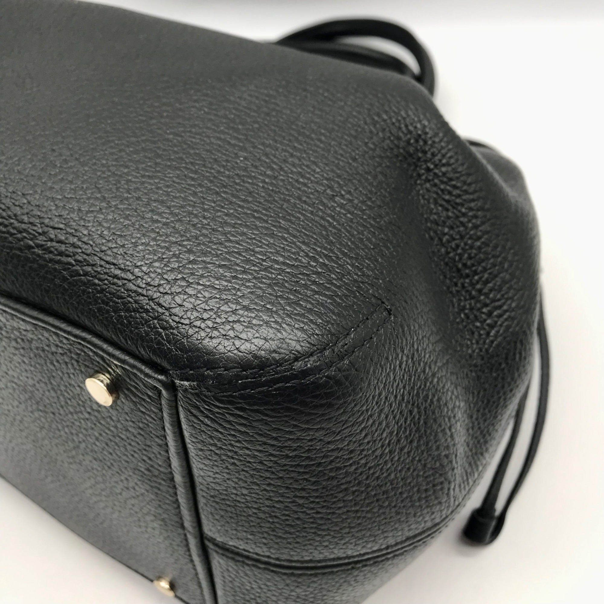 Kate Spade Black Pebbled Leather Satchel Bag