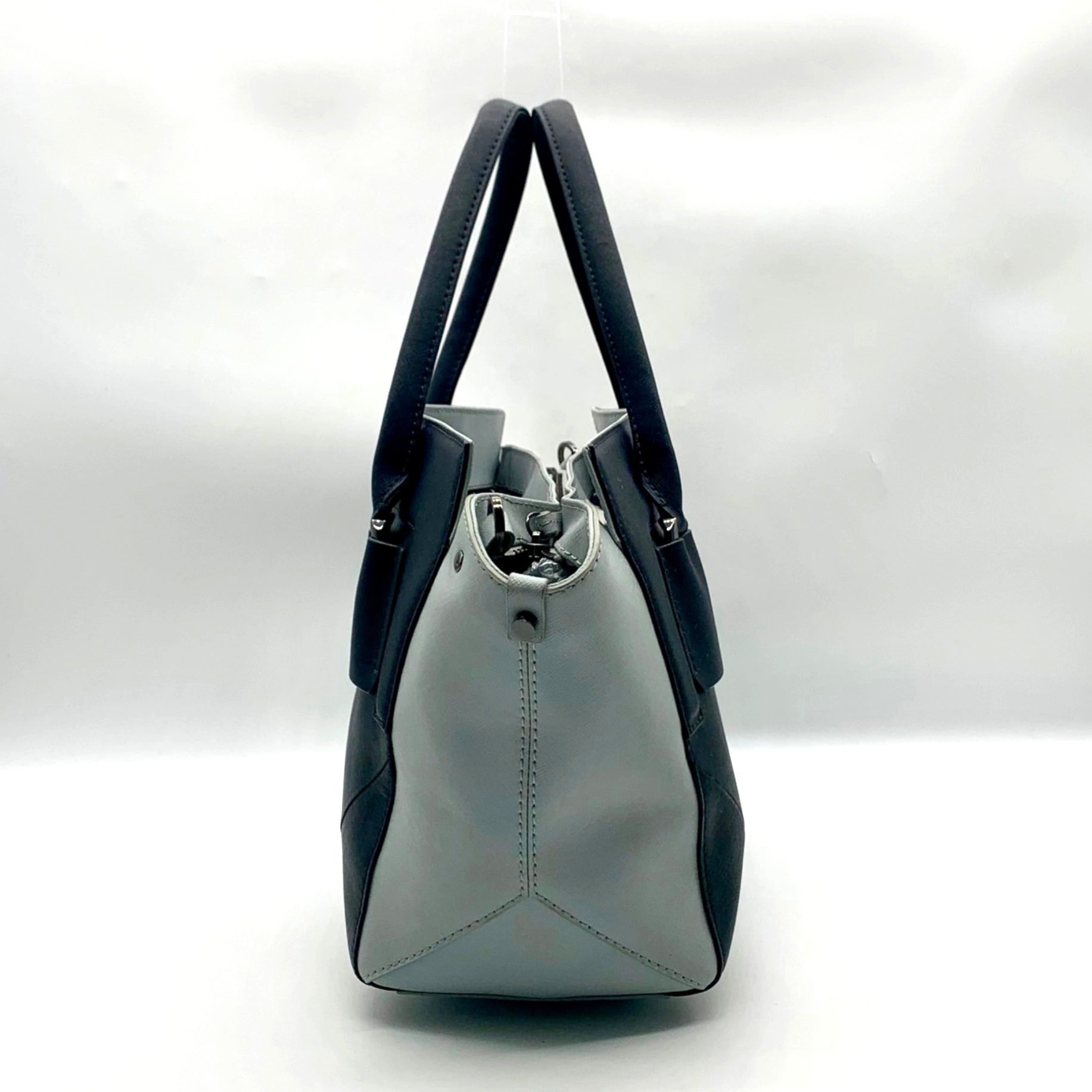 Botkier Baby Blue &amp; Navy Saffiano Leather Colorblock Cooper Satchel