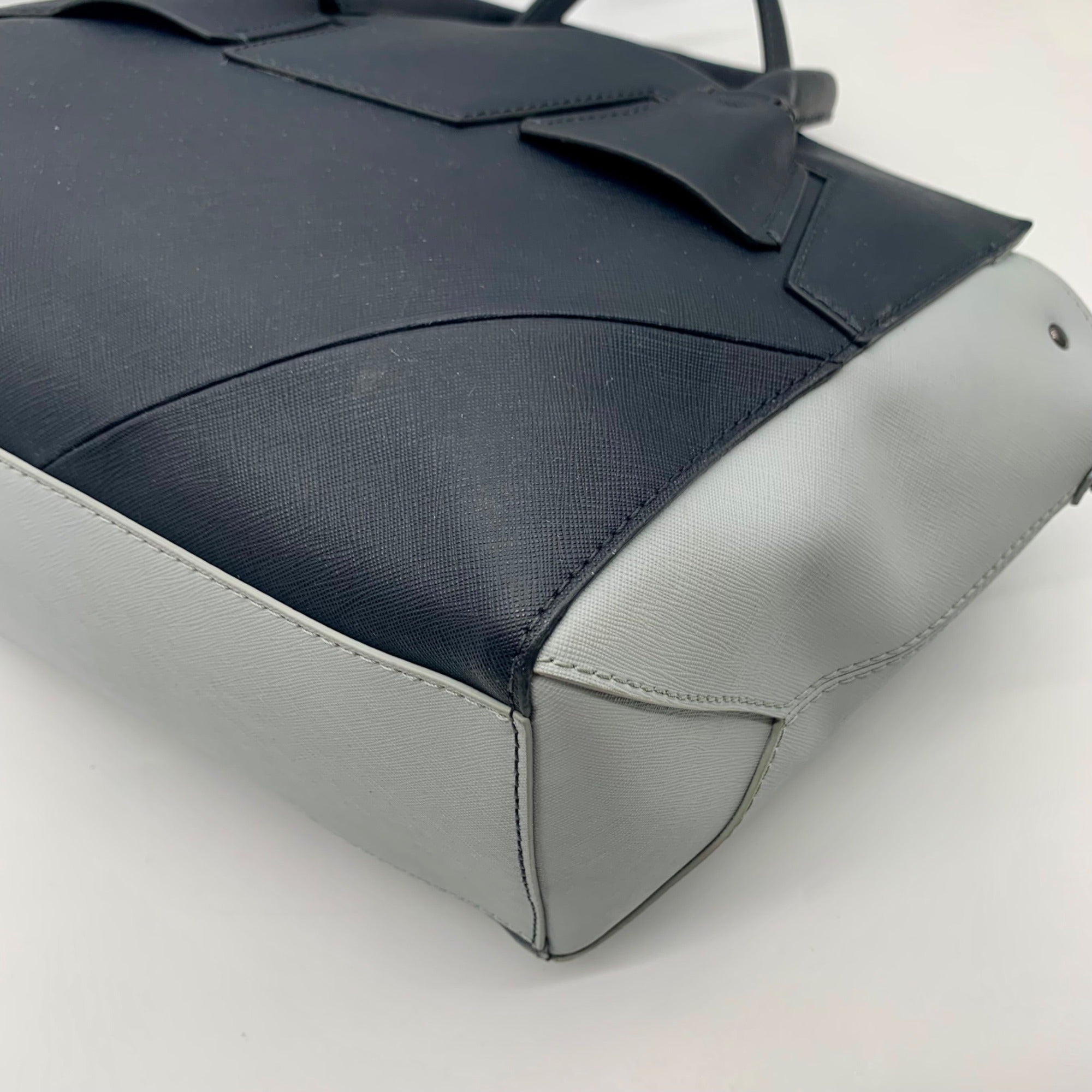 Botkier Baby Blue &amp; Navy Saffiano Leather Colorblock Cooper Satchel