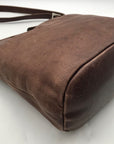 Tignanello Brown Pebbled Faux Leather Crossbody Bag