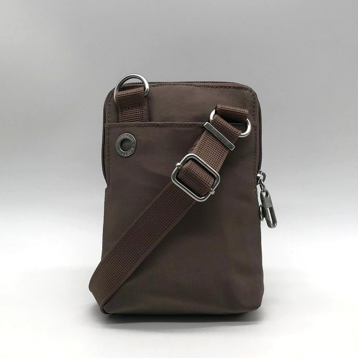 Baggallini Pale Brown Nylon Slim Crossbody Bag