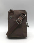 Baggallini Pale Brown Nylon Slim Crossbody Bag