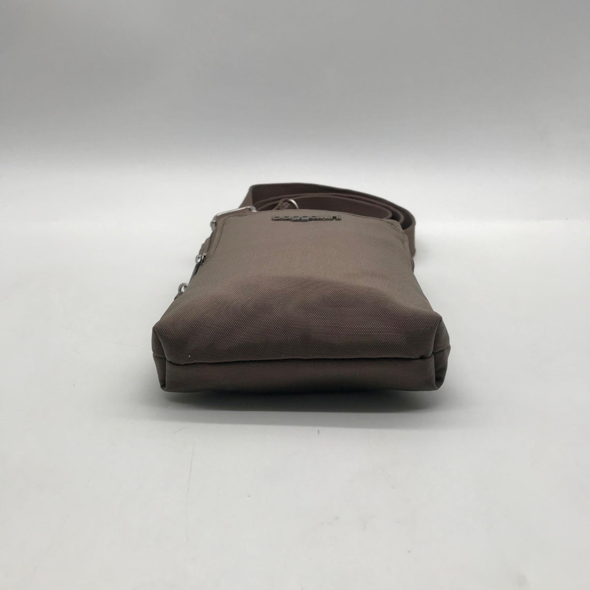 Baggallini Pale Brown Nylon Slim Crossbody Bag