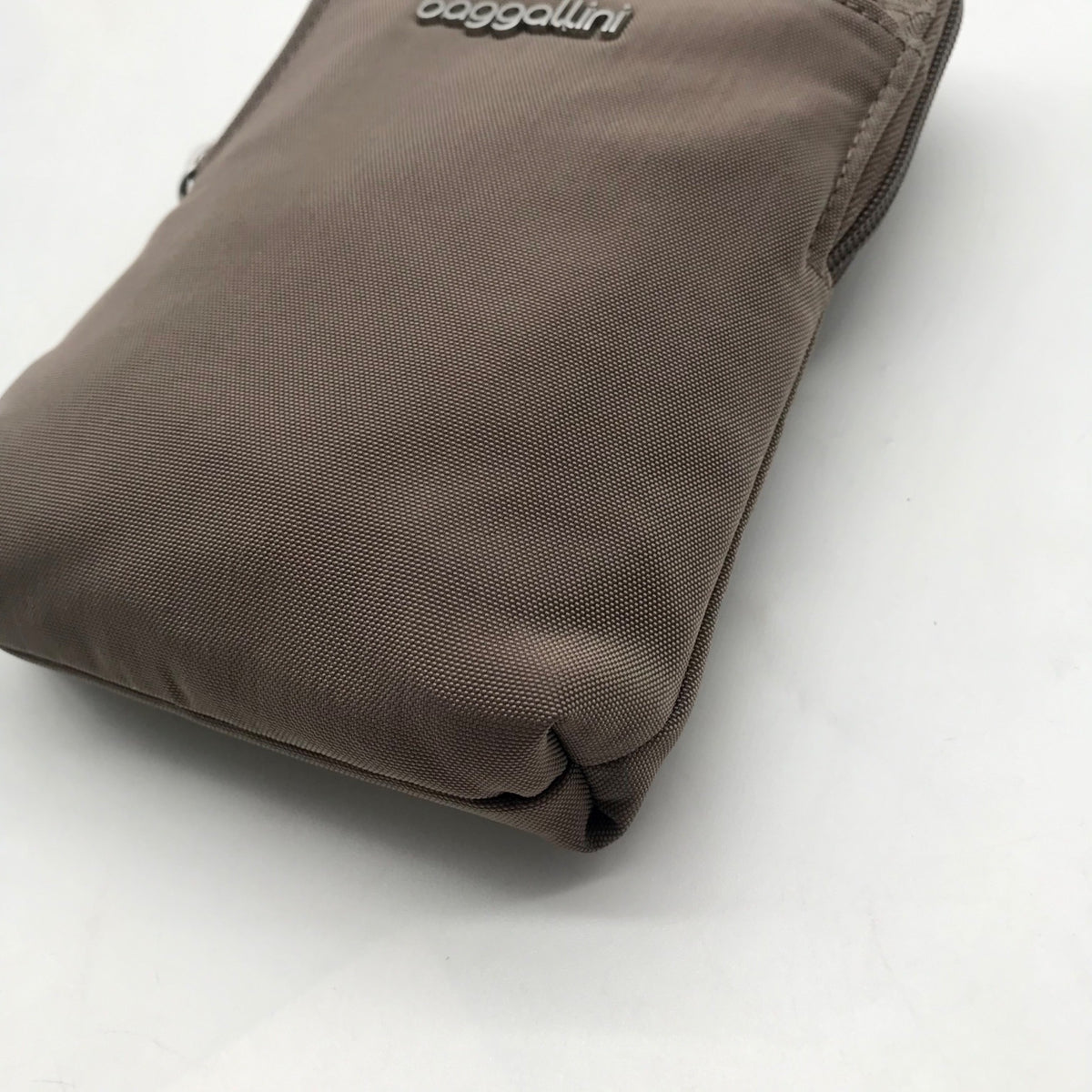 Baggallini Pale Brown Nylon Slim Crossbody Bag