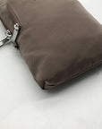 Baggallini Pale Brown Nylon Slim Crossbody Bag