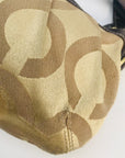 Coach Brown & Gold Signature Canvas Madison Small Hobo Bag 12950