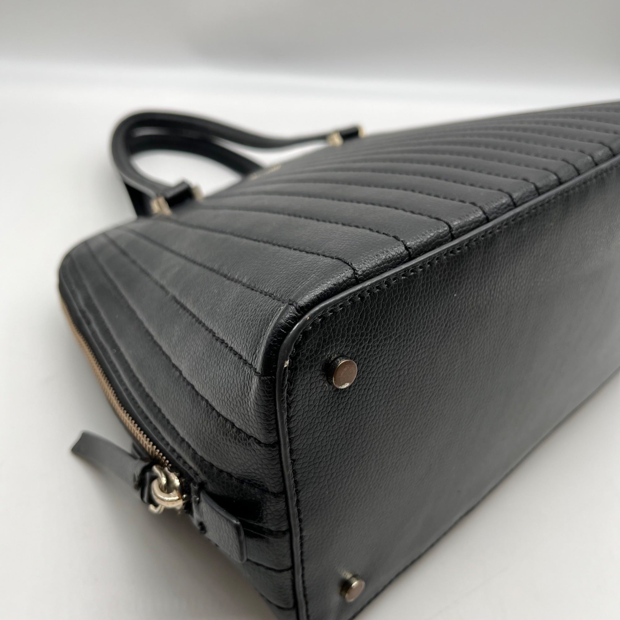 Kate Spade Black Quilted Dome Bag