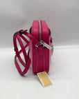 Michael Kors Dragon Fruit Ombre Leather Jet Set Logo Crossbody Bag