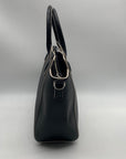 Vera Bradley Black Faux Leather Commuter Tote Bag