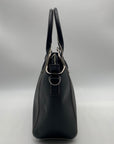 Vera Bradley Black Faux Leather Commuter Tote Bag