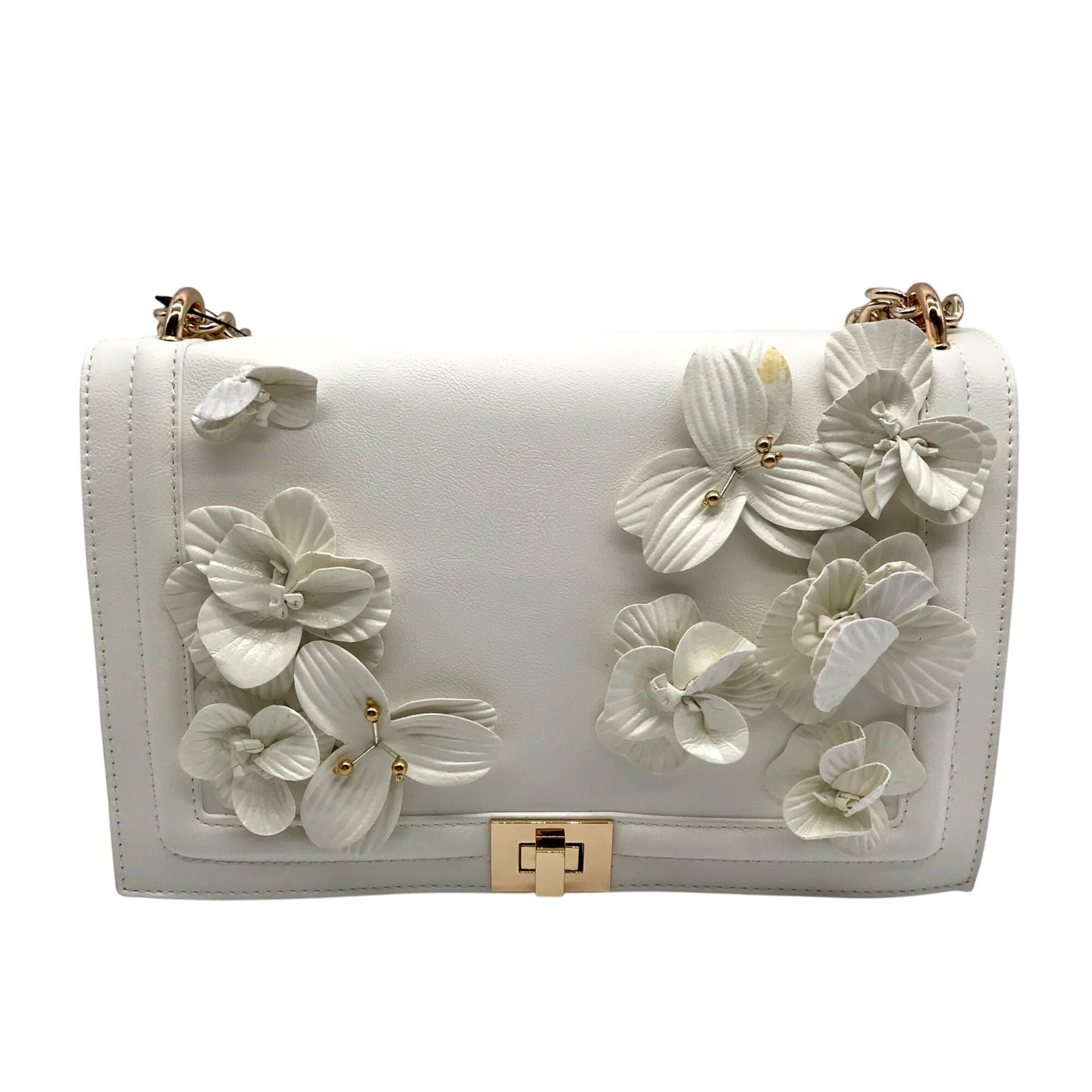 I.N.C. International Concepts Vanilla Ajae Flap Floral Crossbody Bag