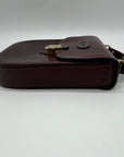 Oroton Chestnut Brown Vintage Leather Crossbody Bag