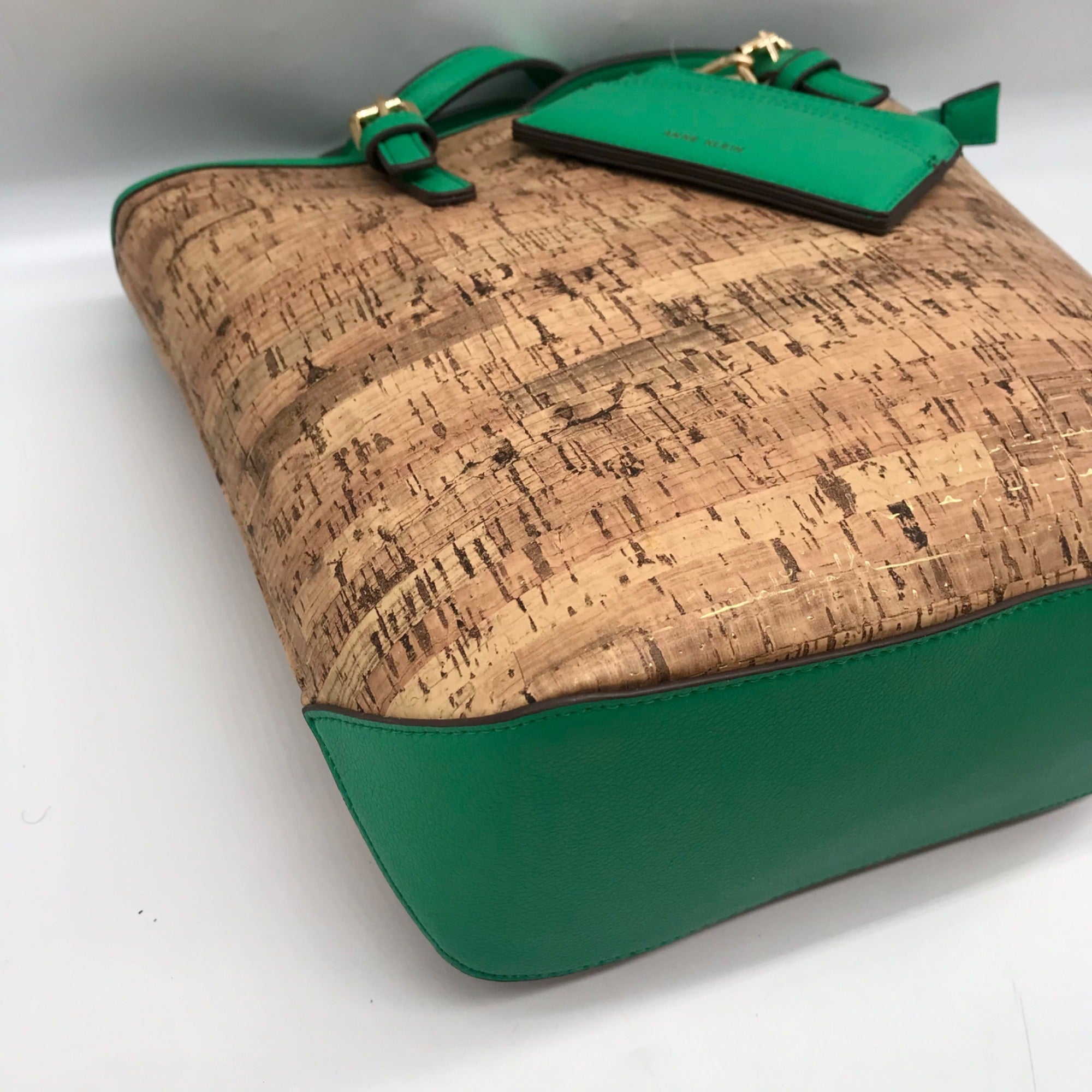 Anne Klein Tan Cork Tote Bag