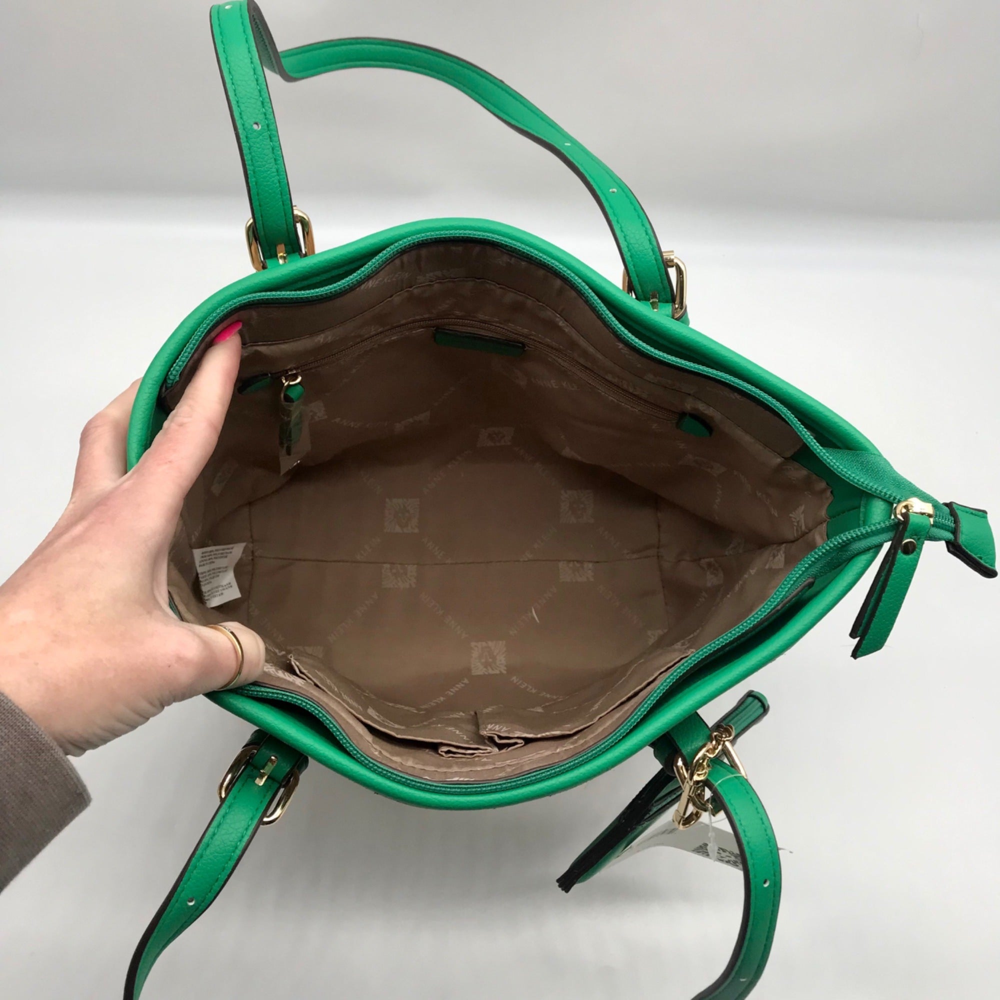 Anne Klein Tan Cork Tote Bag