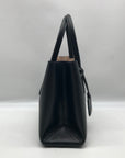 Kate Spade Black Pebbled Leather Small Eva Top Zip Satchel Bag