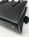 Kate Spade Black Pebbled Leather Small Eva Top Zip Satchel Bag