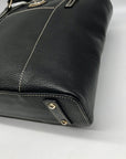 Dooney & Bourke Black Pebbled Grain Leather Lexington Tote Bag