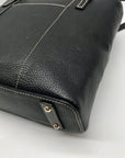 Dooney & Bourke Black Pebbled Grain Leather Lexington Tote Bag