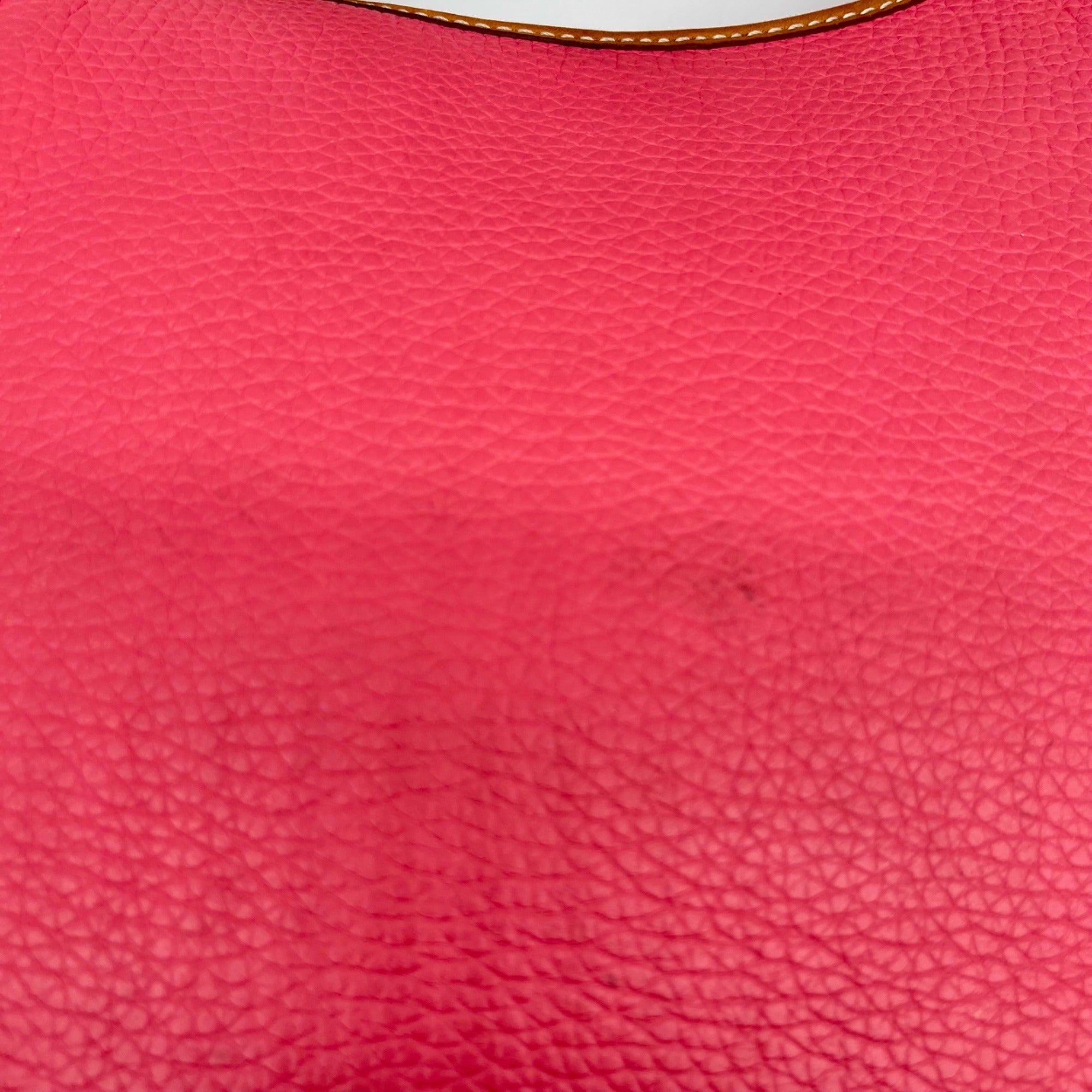 Dooney &amp; Bourke Pink Pebbled Grain Leather Patterson Penelope Shoulder Bag