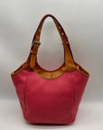 Dooney & Bourke Pink Pebbled Grain Leather Patterson Penelope Shoulder Bag